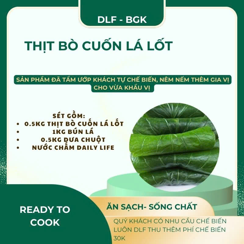 Thị Bò Cuốn Lá Lốt