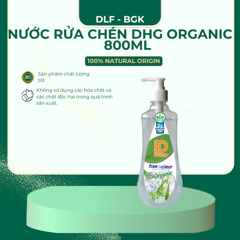 https://www.dailydistribution.vn/Nước Rửa Chén DHG Organic 800ML